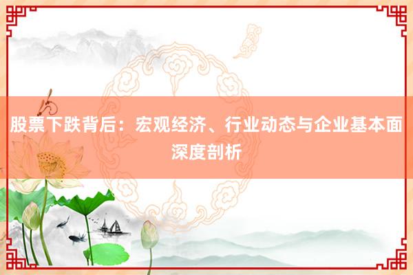 股票下跌背后：宏观经济、行业动态与企业基本面深度剖析
